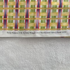 RED ROOSTER FABRICS – SASSY PRINCESS #10391-PLAID BY JODY WINGER- 1 3/8 YARD
