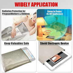 Faraday Fabric RFID Shielding Geometric Style Block Wifi Anti-Radiation Conducti