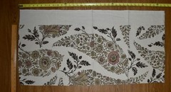 Raoul KASHMIR — DRIFTWOOD 100% Linen Print Fabric LOT of 4 LARGE REMNANTS