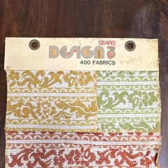 Sears Design 400 Fabrics Multicolor Rayon Acetate Upholstery Sample Swatch