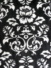 BLACK + WHITE ROSES MINKY CUDDLE SMOOTH PLUSH SEW QUILT CRAFT FABRIC BTY+PRECUTS