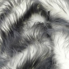 Bristol GREY Tip Candy Shag Long Pile Soft Faux Fur Fabric for Fursuit, Cosplay