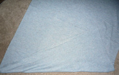 Stretchy Knit Lightweight Blue w/specs Tube Fabric 1-1/3 yards, 62″ wide