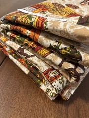MCM VTG Fabric Drapery Upholstery 4.75 Ydsx54″ Early American Dupont Savalux NEW