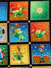 The Bravest Dragon, Avlyn Fabric, Nancy Smith, Lynda Milligan, Panel, Fairytale