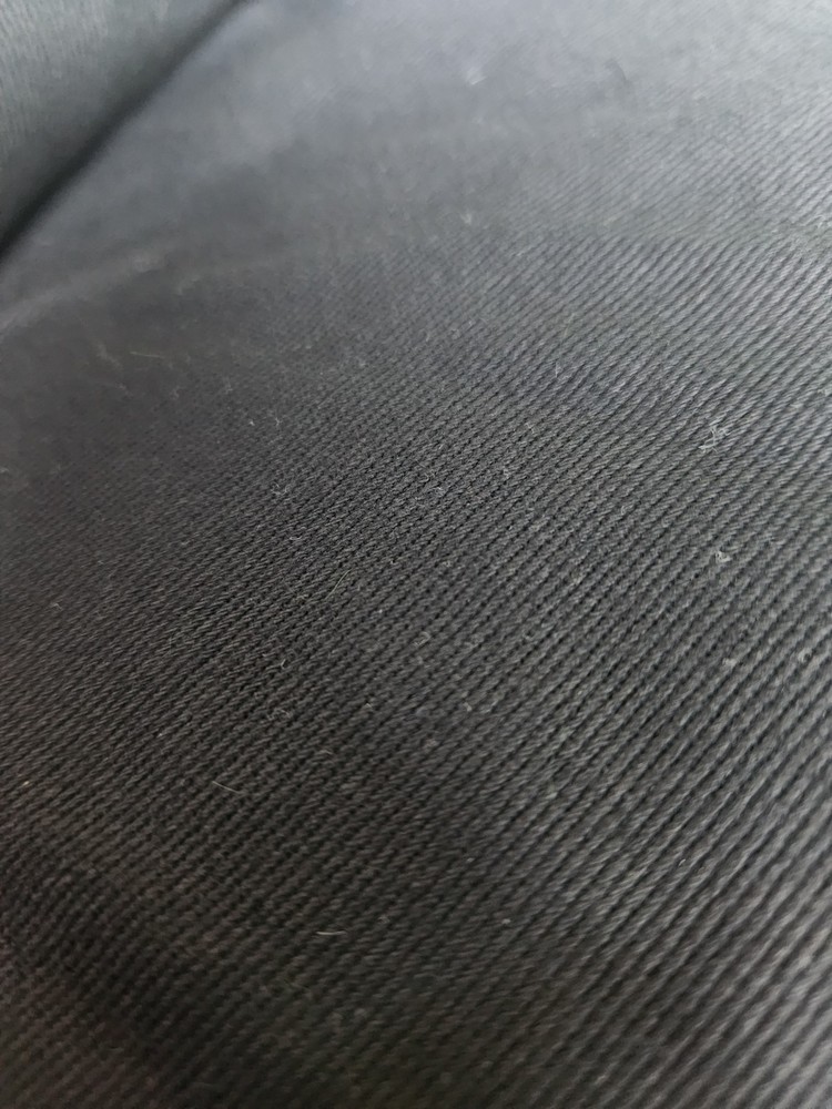 Black Fabric Mediumweight Durable Hypoallergenic Cotton 14 ft x 5 ft (5lbs)