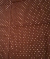Marcus Brothers Textiles Brown Background White Floral Cotton Fabric 44″ X 36″
