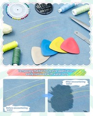 FIVEIZERO 4Pcs Tailors Chalk, Triangle Sewing Chalk 1 Count (Pack of 4), 4PCS