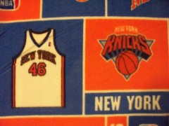 Knicks New York NBA Basketball Licensed Fleece Fabric OOP