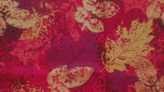 Fabric Hoffman Golden Leaves Purple Russet Orange 14″ x 25″ Fall Design $2.95