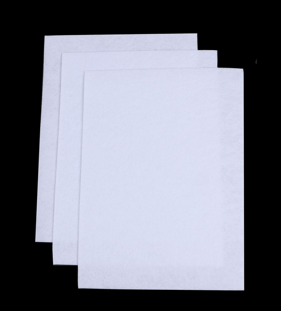 48 PCS White Stiff Felt Sheets Thick Fabric For Crafting 9×12 Inch 1.2mm