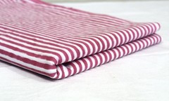 NO TARRIF CHARGES 100%✅ZK_315 Hand Block Print 100%Cotton Striped Fabric 7 Yard