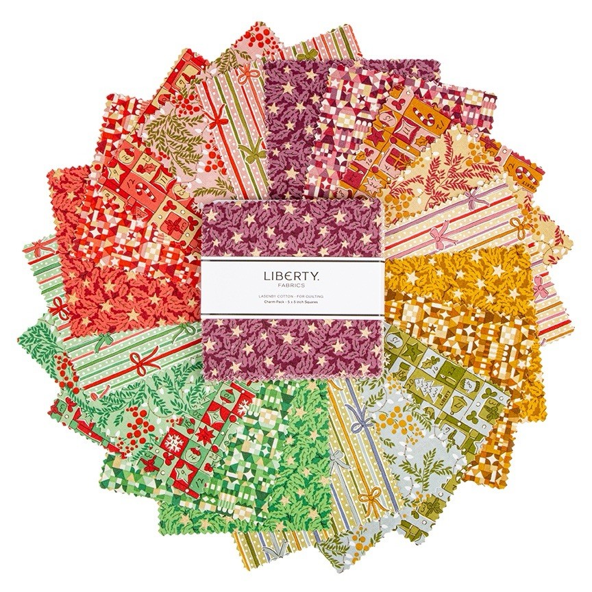 Liberty Fabrics Festive Magic Charm Pack 5” Stacker