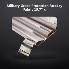 Military Grade Protection Faraday Fabric 19.7″ x 43″ | DIY Wireless Shield Fa…