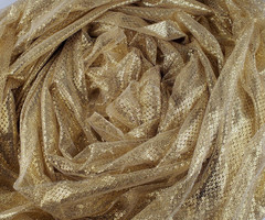 Metallic Gold Mesh Net Fabric 4 Yards x 54 Precut