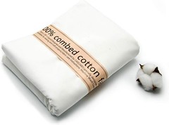 100% Natural White Cotton Fabric – 2 Yards of Soft Poplin for Sewing Projects