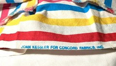 Lot of Bright & Colorful Striped Sewing Fabrics