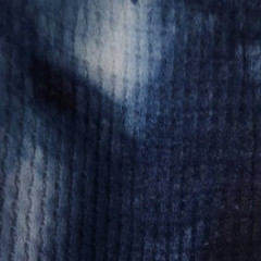 MULTI COLORS TYE DYE WAFFLE KNIT 2 WAY STRETCH POLY BLEND NAVY FABRIC BTY