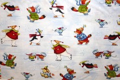 WINTER PARADE SINGLE BORDER FROM BENARTEX- 100% COTTON FABRIC