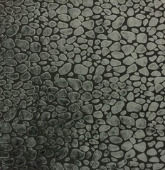 BALLARD DESIGNS LEOPARD VELVET IRON DARK GRAY FURNITURE FABRIC BY THE YARD 56″W