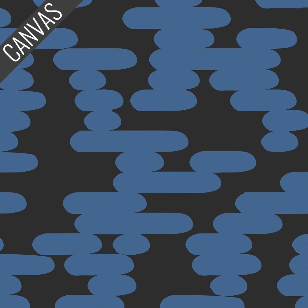 Bouclé Canvas in Black | Canvas Collective | Cloud9