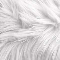 Shaggy Faux Fur Fabric – 30″ x 30″ Pre-Cut White for DIY Crafts, Fashion, Gnomes