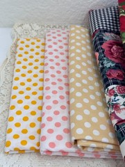 Quilting Cotton Fabric Scraps Lot 4.4 lb + Large Cuts Mixed Prints Solids