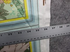 Vintage Cyrus Clark Story Book Cheater Quilt Mr Rabbit 18 Panel Pastels 81×37″