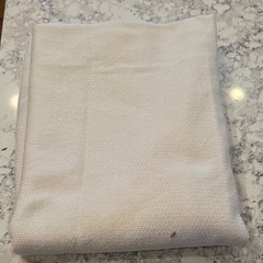Vintage 40″x54″ Diameter White Solid Knit Fabric Tube