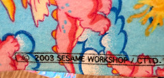 Vintage Dragon Tales Cassie Pink Dragon Sun Clouds Scrap Fabric Pieces 2003!
