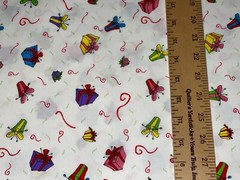 By 1/2 Yd Dr. Suess Gift Packages Wrapped Bows Cotton Quilt Fabric BTHY Springs