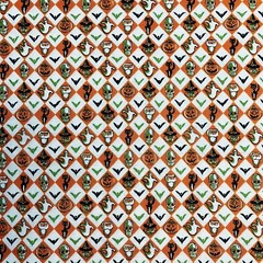 Halloween Fabric Checked Hallowe’en Night by RJR 1 YARD 100% Cotton