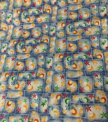 “ Our World “ Celestial Fabric By Running Rhino & Balson Hercules Red Blue BTHY