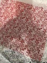 Hancock’s White Lace Fabric 54″ W Polyester French Floral New