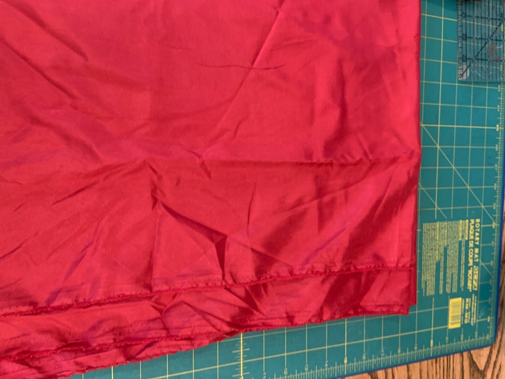 1 Yd X 58″ Red Silky Lining Fabric