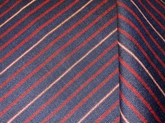 53% Mohair Italian Striped Red/White/Blue Jacketing 1.8m 285 g/m