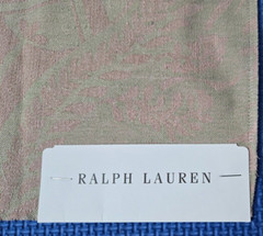 Ralph Lauren STANDISH DAMASK BISQUE 16.5×16.5″ Sample Fabric Napkins 2 Pieces