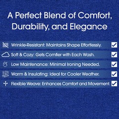 Royal Blue Poly Cotton Twill Fabric – 60″ Wide – Sold by the Yard & Bolt