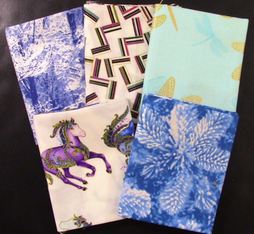 5 Fat Quarters – This & That Lot 2 – Quilting, Sewing – 100% Cotton 5178