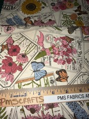 MODA My Secret Garden 100% cotton fabric by yard 36×44 20981 11 Garden Seed imag