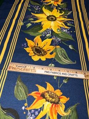 MODA 100% cotton toweling fabric Sunflowers 992 361 – 18 in x 36 Summer Solstice
