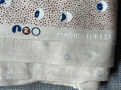 8 yds x 48″ wide 100% Cotton Judscott Hand Prints Fabric Magic Forest Companion