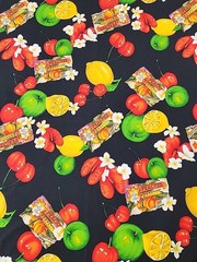 Alexander Henry Fabric Amaretto Fruit Cherries Lemons Cotton 1 Yard 10 Inches