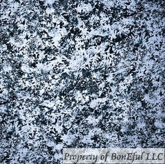 BonEful Fabric FQ Cotton Quilt White Black B&W Marble Texture Blender Calico Dot