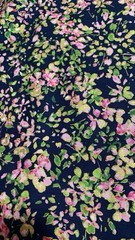 Kanvas watercolor wishes Petal party navy Metallic BTY OOP