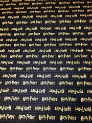 Camelot Harry Potter 100% cotton fabric by the yard Houndstooth background