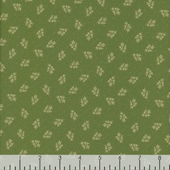 Marcus Fabrics Sheryl Johnson 1800s Civil War Repro Woof & Warp Green BOUQUET FQ