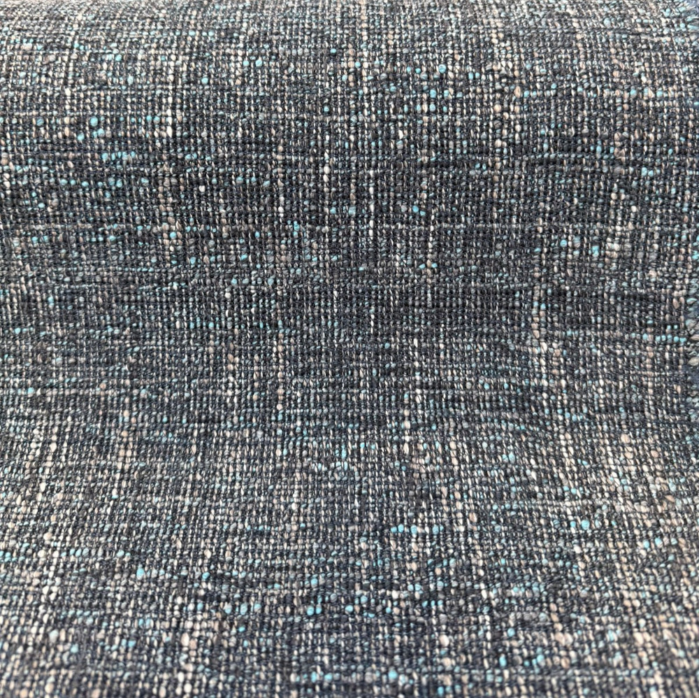 Blue Teal Tweed Upholstery PK Pike Place Texture Deep Sea Fabric By The Yard