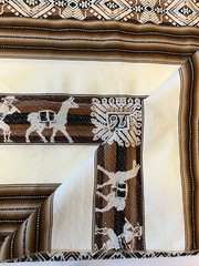 Guatamalan Ethnic Print Tablecloth/Fabric/Tapestry 48×53 Polyester Blend