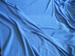 SKY BLUE WAFFLE FABRIC Lots of STRETCH 75″ WIDE X 61″ LONG HAS STRETCH